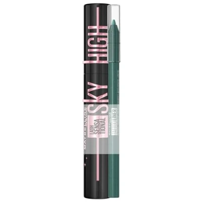 Abbildung von Maybelline New York Lash Sensational Sky High, 7,2 ml, mit Tattoo Liner Gel Pencil Nr. 815 Tealtini