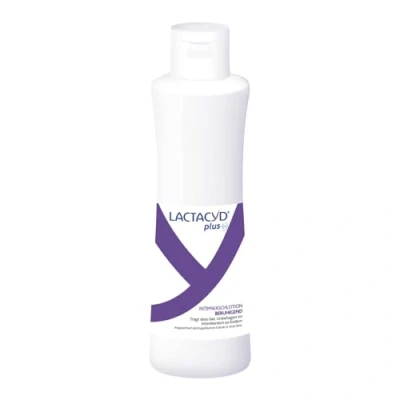 Abbildung von Lactacyd® Plus Beruhigend Intimwaschlotion Mit angepasstem pH Wert, natürlicher L Milchsäure und Aloe Vera Gegen Unbehagen im Intimbereich Klinisch geprüft &amp; bestätigt 250 ml