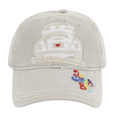 Abbildung von BRISA VW Collection Volkswagen Baseball Cap Military Kappe Mütze Cappy Kopfbedeckung mit Käfer/Beetle Motiv (Love That Bug/Beige)