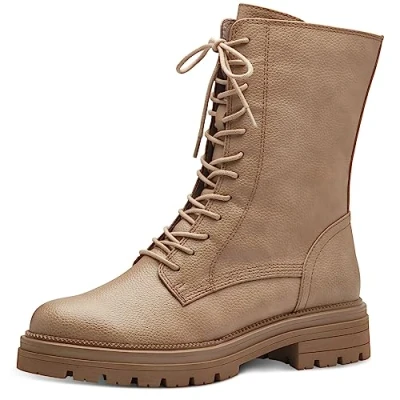 Abbildung von Marco Tozzi Plateaustiefelette, Damen, Größe: 38, Taupe Schuhe