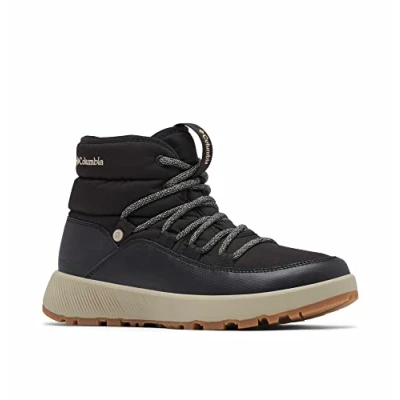 Abbildung von Columbia Slopeside Village Omni Heat Mid WP wasserdichte Schneestiefel für Damen, Schwarz (Black x Silver Sage), 38.5 EU
