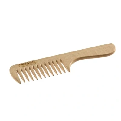 Abbildung von REMOS Holzkamm mit Griff aus heimischem Buchenholz 19.5 cm mittlerer Zahnung