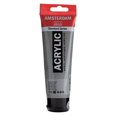 Abbildung von AMSTERDAM Talens Acrylfarbe 120 ml Malen Zeichnen Kunst Neutralgrau