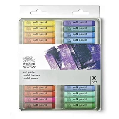 Abbildung von Winsor &amp; Newton 1790002 Künstler Softpastellkreiden, weiche Pastelle für leichtes Auftragen und Verblenden, lebendige Farben 30
