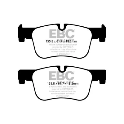 Abbildung von EBC Brakes DP22143 Bremsbelagsatz Vorderachse BMW: 3 Touring, Saloon, 1 Hatchback