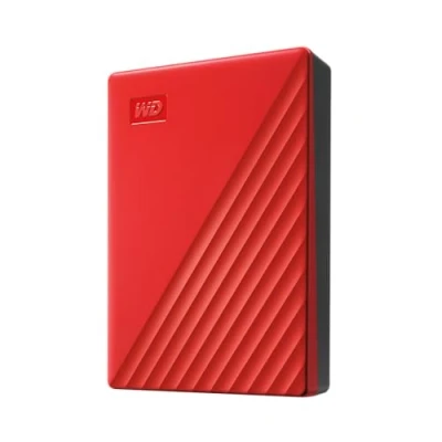 Abbildung von WD My Passport externe Festplatte 6 TB (mobiler Speicher, schlankes Design, herunterladbare Software, automatische Backups, Passwortschutz) Rot auch kompatibel mit PC, Xbox und PS4