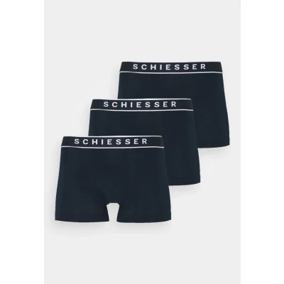Abbildung von Schiesser Herren 3 Pack Shorts mit weichem Bund 95/5 Organic Unterwäsche, Sortiert 2_180216, 5/ M (3er Pack)
