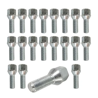 Abbildung von 20 Radschrauben Radbolzen Kegelbund M14x1,5 30mm kompatibel mit Fiat, Peugeot, Citroen, Mercedes, Skoda, Seat, Ford, Renault, Volvo, BMW, Opel, Nissan, Alfa Romeo, VW, Porsche, Audi