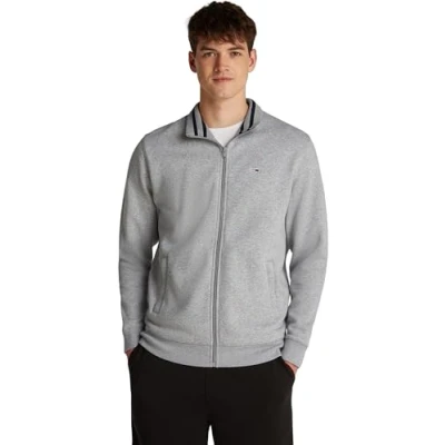 Abbildung von Tommy Jeans Sweatjacke »TJM REG FLEECE ZIP THRU EXT«, mit Logostickerei