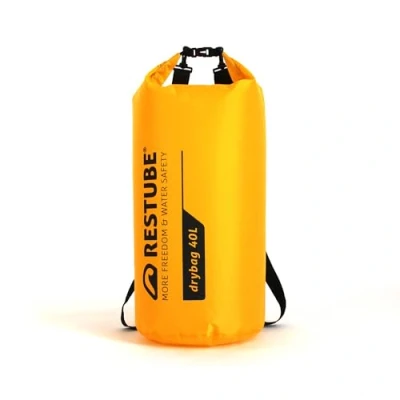 Abbildung von Restube Wasserdichter Drybag Premium Qualität für ultimativen Schutz Vielseitig und geräumig Ideal Reisen, Wandern, Wasseraktivitäten 100% wasserdicht langlebig [40L]