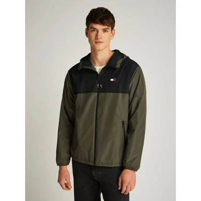 Abbildung von Tommy Jeans Chicago Jacket Übergangsjacke, Herren, Größe: 52, Fatigue green/black