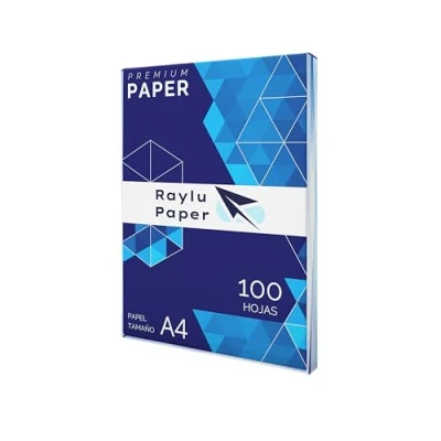 Abbildung von RAYLU PAPER A4 80g 100 Blatt Premium Mehrzweckpapier für Laserdrucker, Inkjet und Kopierer, Büro Zuhause