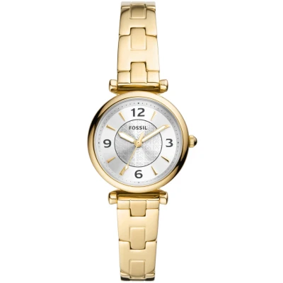 Abbildung von Fossil Carlie Uhr Yellow goldcoloured, Damen, Größe: One Size, gold coloured