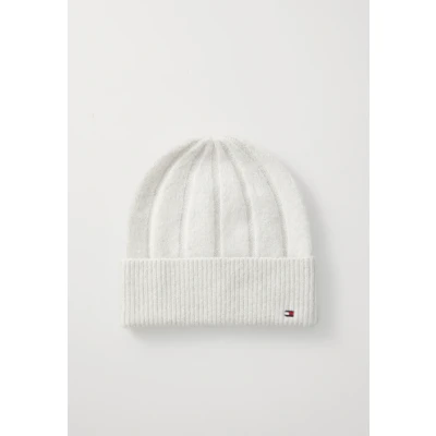Abbildung von Tommy Hilfiger FLAG Fluffy Mütze, Damen, Größe: One Size, Grey whisper