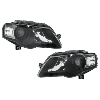 Abbildung von HELLA 1EL 247 014 831 Hauptscheinwerfersatz mit Glühlampen, Stellmotor für LWR VOLKSWAGEN: Passat B6 Saloon, Variant kfzteile, mister