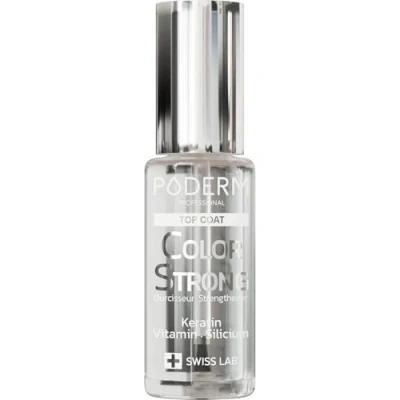 Abbildung von Top Coat Nagelhärter mit Biotin, Silicium, Keratin Stärkt &amp; Gewährleistet langanhaltende Farben auf brüchigen Nägeln, die durch permanente Lackierung beschädigt sind Hände Füße Swiss Made