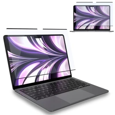 Abbildung von MyGadget Magnetische Blaulichtfolie [ Matt ] kompatibel mit Apple MacBook Air 13,6 Zoll Model A2681 2022 M2 abnehmbarer Blaulichtfilter