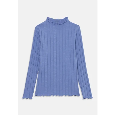 Abbildung von Name it Nkfnoline SLIM Langarmshirt für Kinder, Größe: 158/164, Blue ice