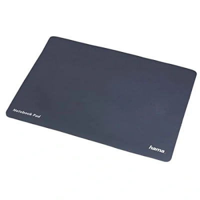 Abbildung von Hama Mouse Pad 3in1: Mikrofaser Mauspad, Display Schutz und Reinigungs Tuch, geeignet für Notebooks mit einer Bildschirmdiagonale von 40cm (15,6 Zoll), anthrazit