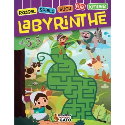 Abbildung von Labyrinth Rätsel für Kinder ab 3 5: Rätselheft mit lustigen &amp; Logisches denken Puzzles Logik und Konzentration zu lernen.