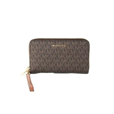 Abbildung von Michael Kors Women&#039;s Jet Set Travel Multifunction Phone Case Brown