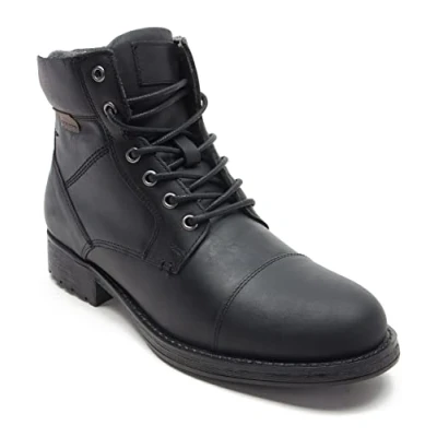 Abbildung von Thomas Crick Herren Hawkes Biker Boots, Black, 43 EU