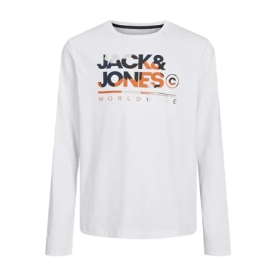 Abbildung von Jack &amp; Jones Junior Langarmshirt für Kinder, Größe: 116, White