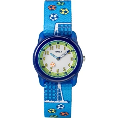 Abbildung von Timex TW7C16500 Jungen Armbanduhr mit Quarz Uhrwerk, Analoganzeige und Textil Uhrenband