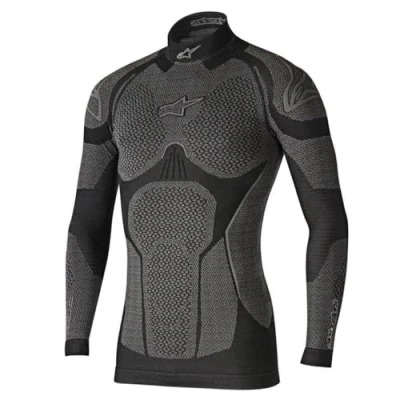 Abbildung von Alpinestars Ride Tech Top Long Sleeve Winter, Thermounterwäsche Herren, Atmungsaktiv Thermoaktiv Funktionswäsche, Thermo Unterwäsche Männer Schwarz, Gr. XL/XXL