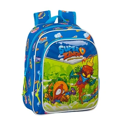 Abbildung von safta Superzings Unisex Kinder Rucksack, blau (Blau) M524, 270x100x330 mm