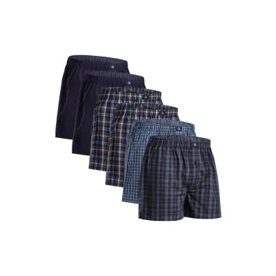 Abbildung von Danish Endurance Organic 6 PACK Boxershorts, Herren, Größe: Large, Blue grey