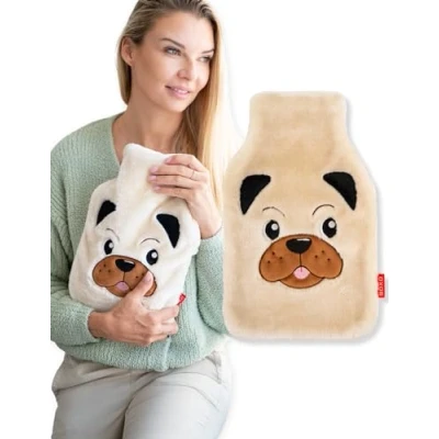 Abbildung von soxo Lustige Wärmflasche Mit Bezug Geschenk Für Frauen Männer Geschenke Lustig Wärmeflasche Hund 2