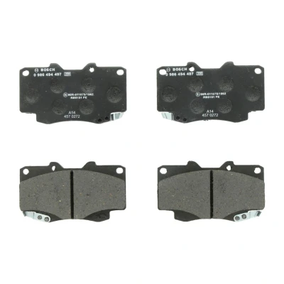 Abbildung von BOSCH 0 986 494 497 Bremsbelagsatz Low Metallic mit akustischer Verschleißwarnung TOYOTA: HILUX 3 Pick up, Fortuner I