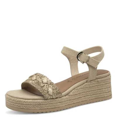 Abbildung von Tamaris Andalette Plateausandalette, Damen, Größe: 41, Beige Schuhe