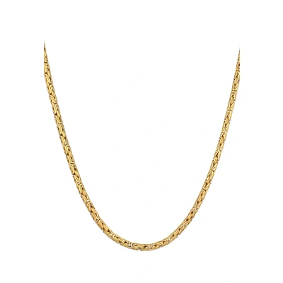 Abbildung von Kuzzoi Herren Halskette aus 925 Sterling Silber vergoldet Herrenkette Goldene Königskette (4 mm) für den Mann Länge 60cm