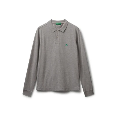 Abbildung von United Colors of Benetton Poloshirt, Herren, Größe: Medium, Grey