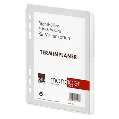 Abbildung von bsb Sichthüllen für Visitenkarten A5