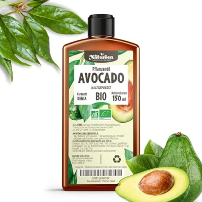 Abbildung von Avocadoöl Bio 150 ml 100% Bio, Rein, Natürlich &amp; Kaltgepresst