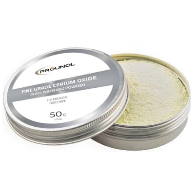 Abbildung von Prounol Cerium Oxide 50g Ceroxid Feines Polierpulver Glaspolierer TREO 99% 2.5 Mikron