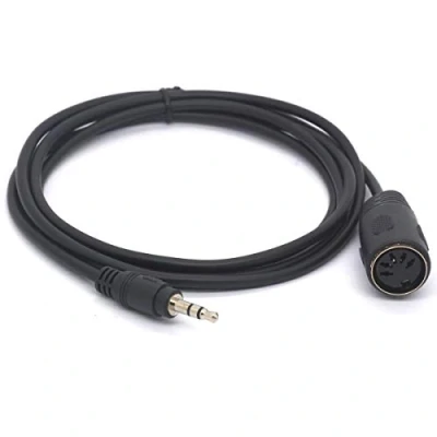 Abbildung von Tomost 3,5 mm 5 poliges DIN MIDI Kabel, polige Buchse auf (1/8 Zoll) TRS Stereo Stecker, Konverterkabel für Tastatur IK Multimedia 1,5 Meter