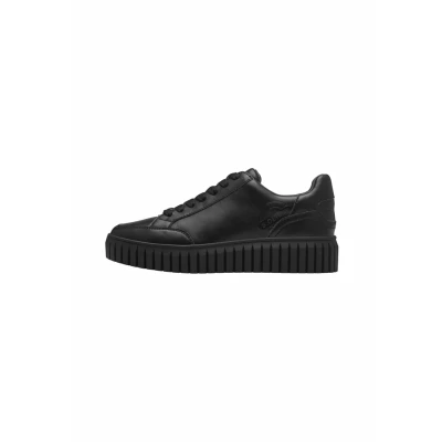 Abbildung von s.Oliver Damen Sneaker flach Low Top Vegan, Schwarz (Black), 37 EU