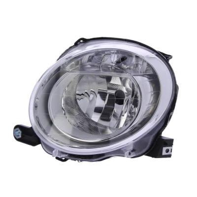 Abbildung von VAN WEZEL 1604961 Scheinwerfer links H7 glasklar ohne Fernlicht für Rechtsverkehr mit Stellmotor LWR PX26d FIAT: 500 Hatchback, C Convertible