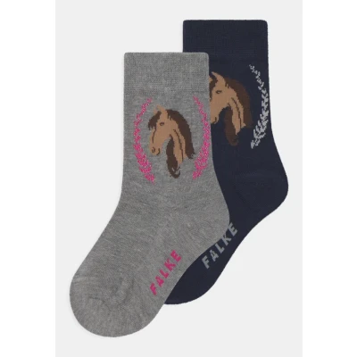 Abbildung von Falke 2PACK Socken für Kinder, Größe: 39 42, Grey/dark blue