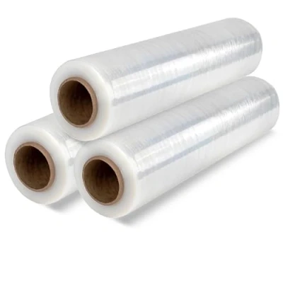 Abbildung von OFITURIA Transparente Verpackungsfolie, Allzweck Plastik für Umzüge, Schützende Klebefolie, Verpackungsfolie Möbel, Umzugskartons und Gegenstände (3 Stk.)
