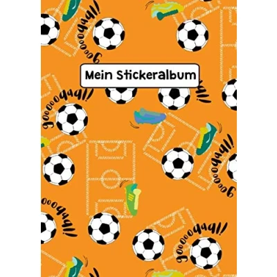 Abbildung von Mein Stickeralbum: Stickeralbum Blanko Fußball Stickerbuch Leer zum sammeln DIN A4 35 Seiten
