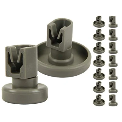 Abbildung von McFilter Korbrollen Set für Geschirrspüler (8x Oberkorbrollen + 8x Unterkorbrollen) hitzebeständiger Kunststoff Ersatzteile geeignet AEG Favorit, Privileg, Zanussi, Juno