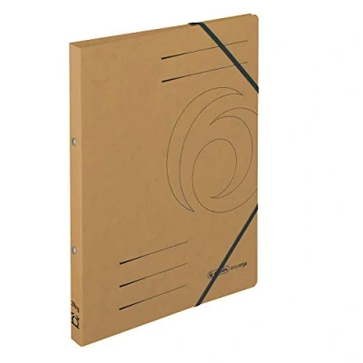 Abbildung von herlitz 50032082 Ringhefter Quality, A4, braun, 2 Ring Mechanik, Rückenbreite 25 mm, 5 Stück