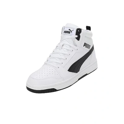 Abbildung von Puma Rebound V6 Unisex Sneaker high, Größe: 43, White/black Schuhe