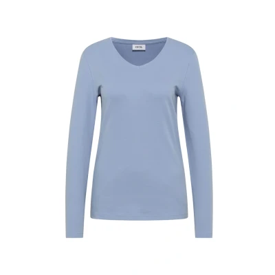 Abbildung von Cecil Vneck Langarmshirt, Damen, Größe: XS, Blau
