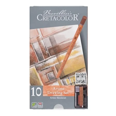 Abbildung von Cretacolor Künstlerstifte Artino, Metalletui 10teiliges Skizzierset